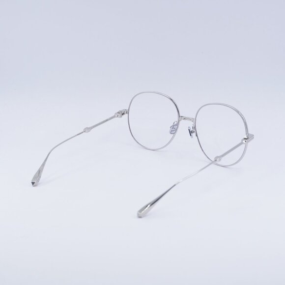 Valentino V-STUD-III VLX-136B Eyeglasses Silver 56mm Round Frame - Picture 6 of 10
